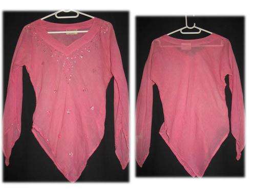 Pink embroidered Indian top