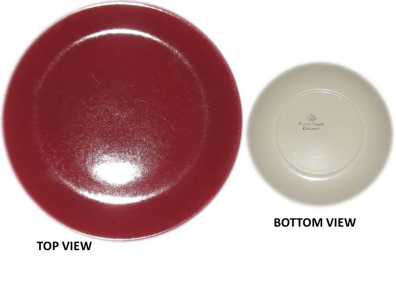 ***ALFRED MEAKIN*** PLATE IN MAROON ## MADE IN ENGLAND ##
