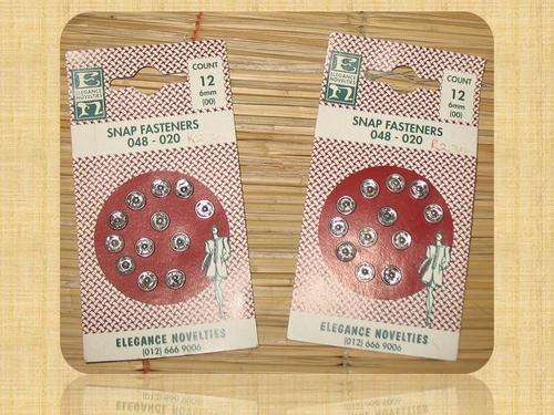 SNAP FASTNERS X 2 @ R1 !!! 12mm X 6mm