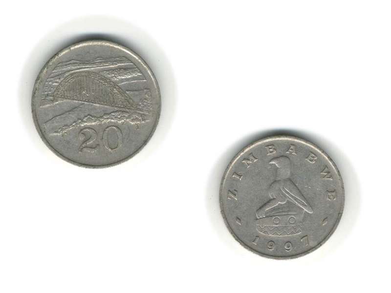 ZIMBABWE 20c  1997 * see Sweetleaf for more items