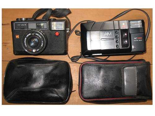 CAMERAS X2 in POUCHES * FROM THE 80's* see Sweetleaf 4 more items
