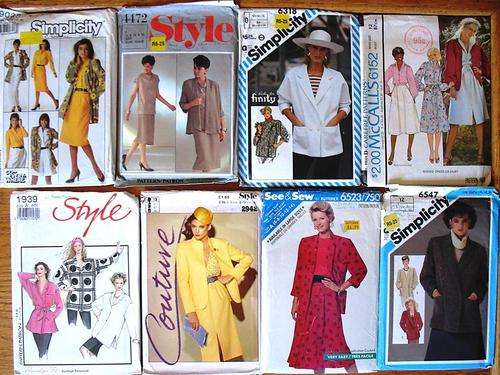 8 X DRESS  * PANTS * JACKET *  SKIRT * BLOUSE * DRESS PATTERNS