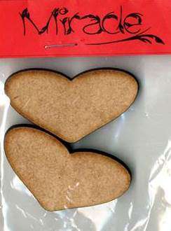 2 WOOD HEART CUT OUT  WITH SMOKEY EDGES * 5cm* see SWEETLEAF 4 more items