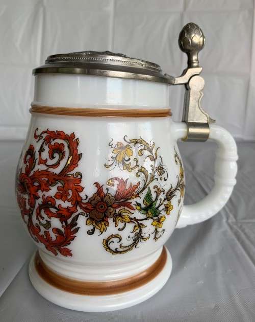W. GERMAN BEER MUG WITH LID