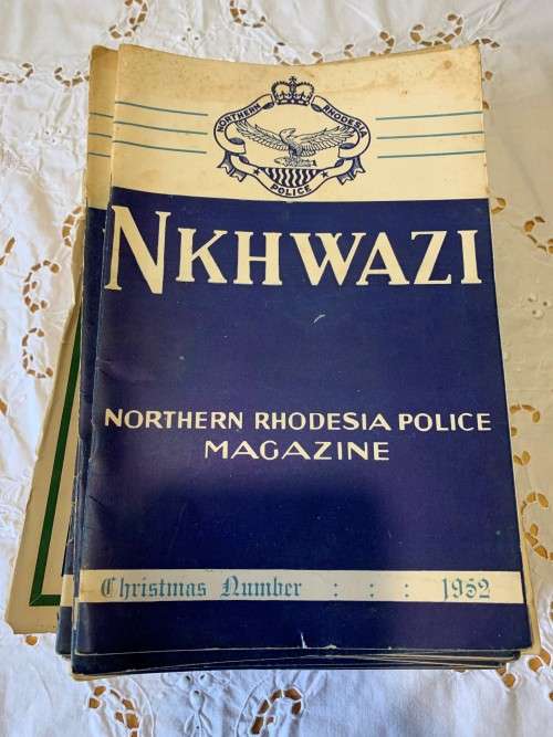 NKHWAZI NORTHERN RHODESIA POLICE MAGAZINE 1963 - 1952