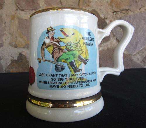 PRINCE WILLIAM  BEER TANKARD WITH 22 CARAT GOLD TRIM