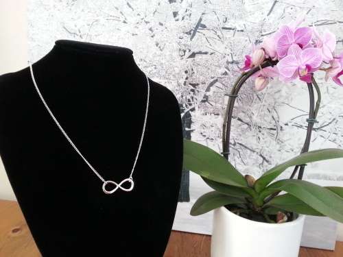 "Silver" Infinity Necklace