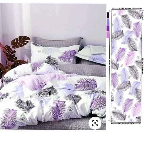 Polycotton duvet cover set-queen