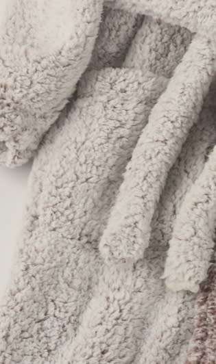 Fluffy soft gown