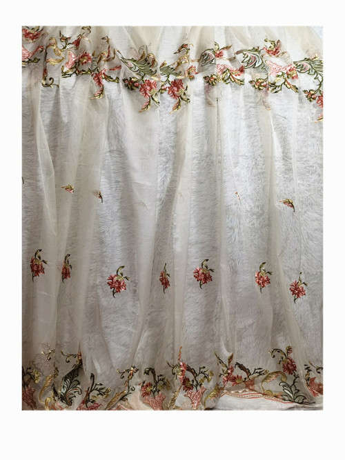 lace curtain-embroidered