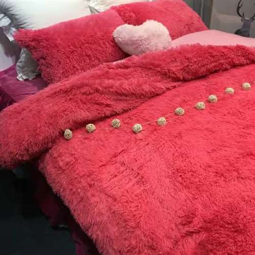 5 piece thick fluffy comforter set-queen
