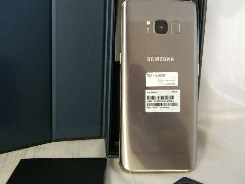 *SAMSUNG GALAXY S8 DEMO-LIKE NEW-MAPLE GOLD 64GB-bal of 24 mnths WARRANTY+FREE SHIPPING