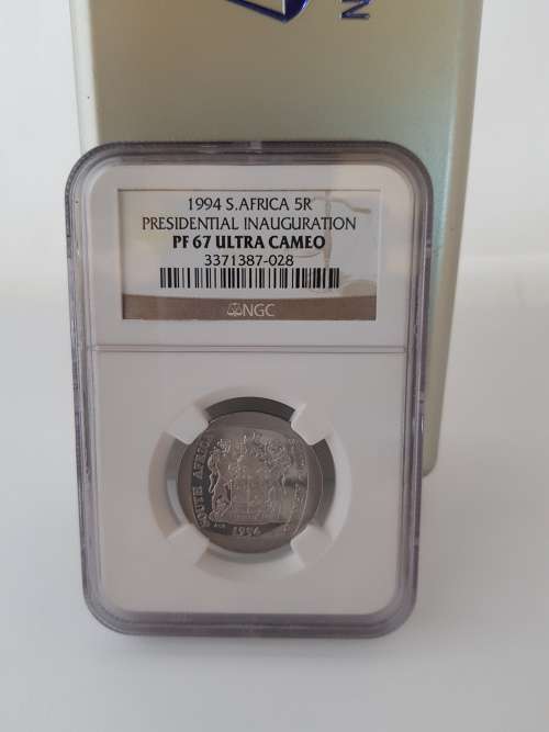 **1994 PROOF -INAUGURATION R5-NGC GRADED PF67 ULTRA CAMEO-GREAT LOOKING COIN!!!**