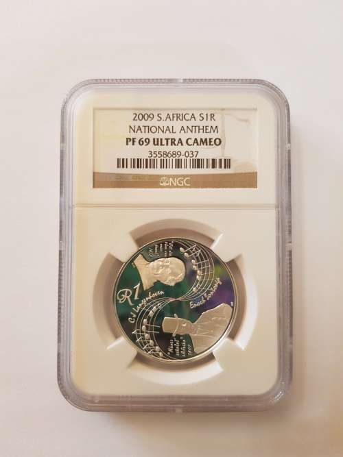 **2009 NATIONAL ANTHEMS-PROOF SILVER R1-NGC GRADED PF69-A REAL BEAUTY!!!**