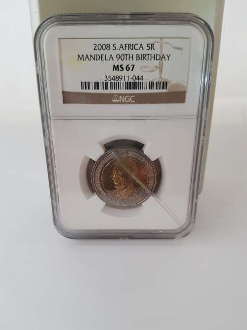 **2008 90th BIRTHDAY-MINT STATE R5-NGC GRADED MS67-CRACKED HOLDER-PERFERCT COIN!!**