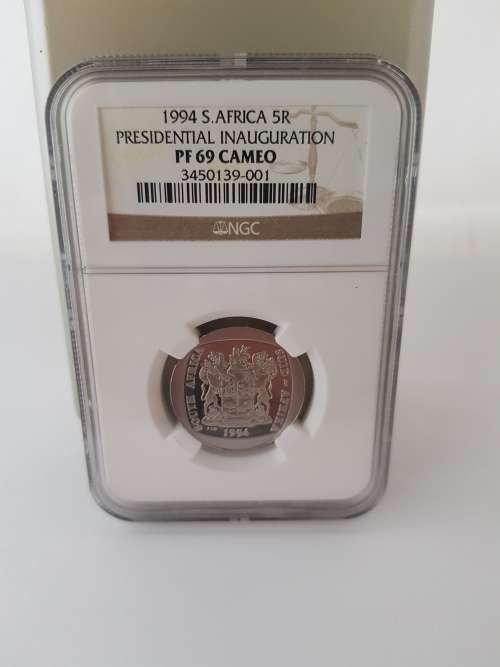 **RARE-CAMEO!!!**1994 PROOF -INAUGURATION R5-NGC GRADED PF69 CAMEO-GREAT LOOKING COIN!!!**