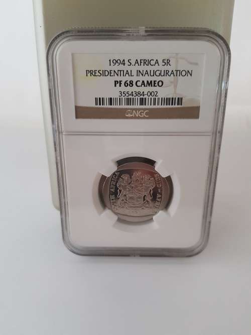 **RARE-CAMEO!!!**1994 PROOF -INAUGURATION R5-NGC GRADED PF68 CAMEO-GREAT LOOKING COIN!!!**
