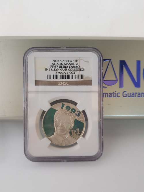 ** THE LEGENDARY MANDELA PF67 SILVER R1**-**PERFECT COIN-PERFECT INVESTMENT**