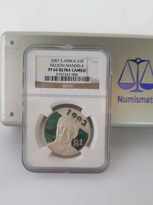 **RARE GRADE-PF66- THE LEGENDARY MANDELA PF66 SILVER R1**-**PERFECT COIN-PERFECT INVESTMENT**