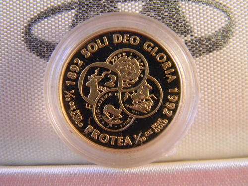 **RARE**-**1992 PROTEA SERIES*-*COINAGE COMEMORATIVE 22CRT 1/10thOz GOLD**