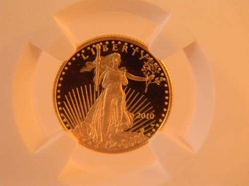 **RARE*-*A Perfect PF70 2010 1/10th GOLD Proof American Eagle*-*NGC Graded**