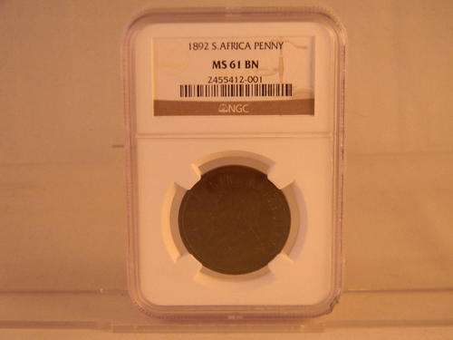 **1892 BROWN PENNY**-**NGC GRADED MS61BN**-**RARE QUALITY**