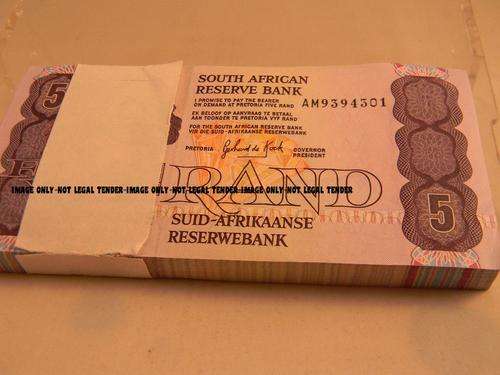 **BID PER NOTE**ABSOLUTELY UNCIRCULATED**-*100 NOTES-A/E*-*GPC De KOCK-1989-3rd Issue*-*AM Prefix**