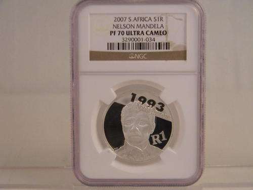 ** THE LEGENDARY MANDELA PF70 SILVER R1**-**PERFECT COIN-PERFECT INVESTMENT**
