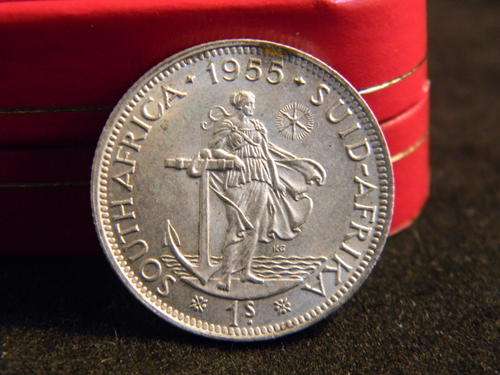 1955-1 SHILLING-50% SILVER CONTENT -A GOOD LOOKER-AU CONDITION-HAVE A LOOK!
