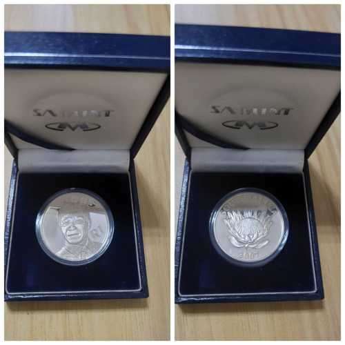 2007 Mandela R1 Silver Coin and Box
