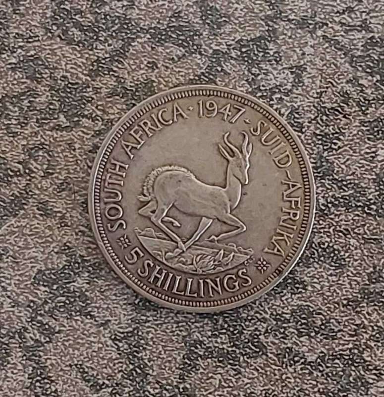 1947 South African 5 Shillings