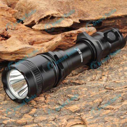 SmallSun ZY-A629 Cree XR-E Q5 350lm 4-Mode White Light Flashlight - Black (1 x 18650)