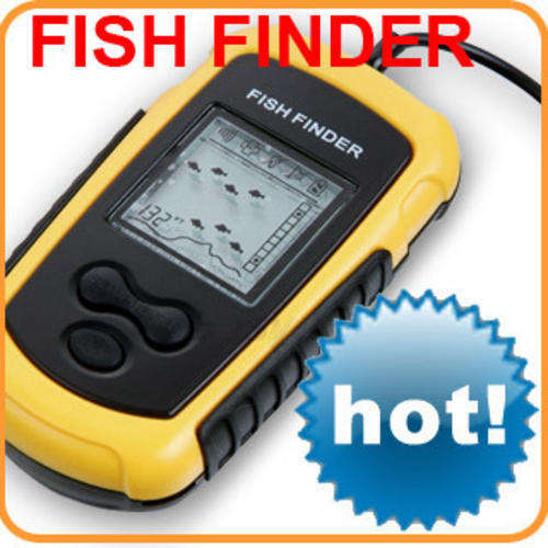 Portable Sonar LCD Fish Finder Fishfinder Alarm 100M