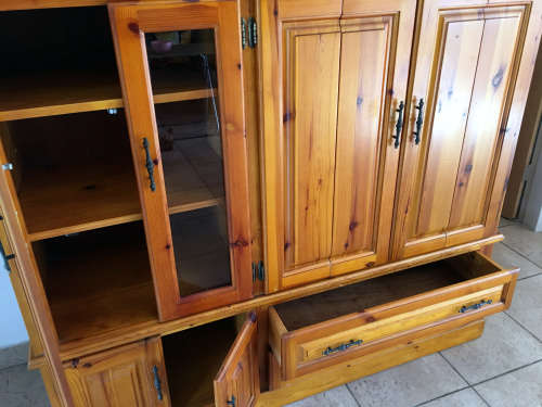 Beautiful Oregon Pine TV Cabinet