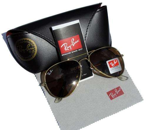 Ray Ban Aviators RB3025 001/33 Arista Gold Frame/Brown Lenses 58-14-132