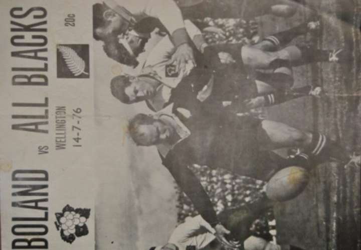 Programme Boland vs All Blacks