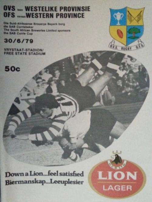 Programme  WP / OFS  30/6/1979 Bloemfontein