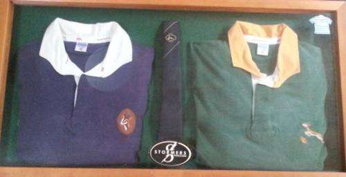 Springbok & Jnr. Springbok Jersey Framed
