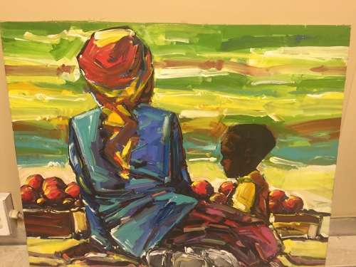 AN ACRYLICS ON STRECHED CANVAS BY MIND SHANA