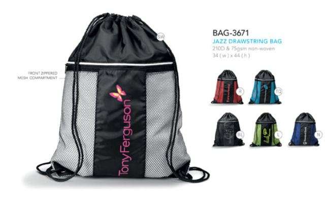 Jazz Drawstring Bag - Buy Now Pay Later