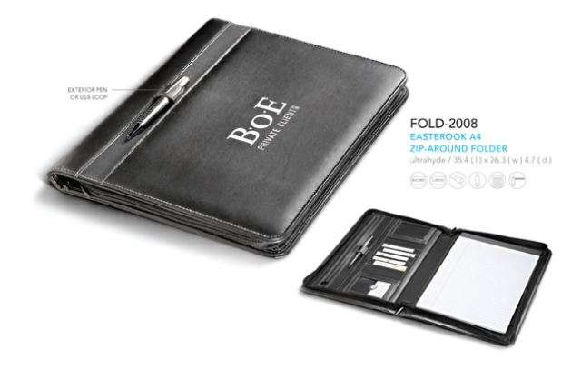 Eastbrook A4 Zip-Around Folder - Buy Now Pay Later