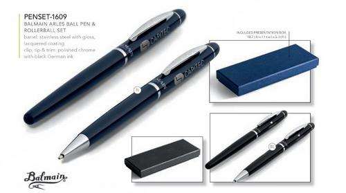 Balmain Arles Ball Pen & Rollerball Set - Buy Now Pay Later