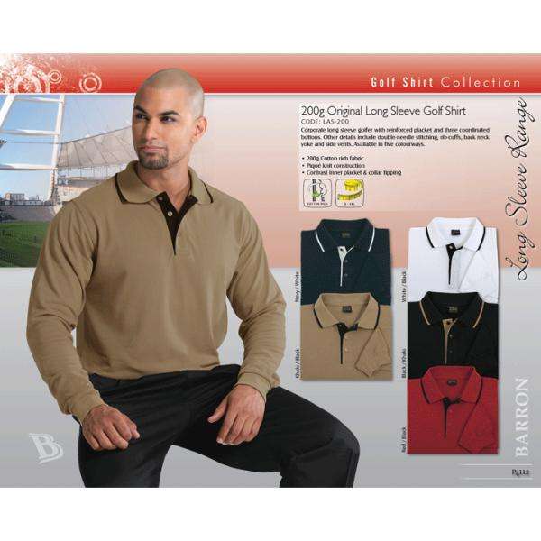 200g Original Long Sleeve Golfer - Buy Now Pay Later