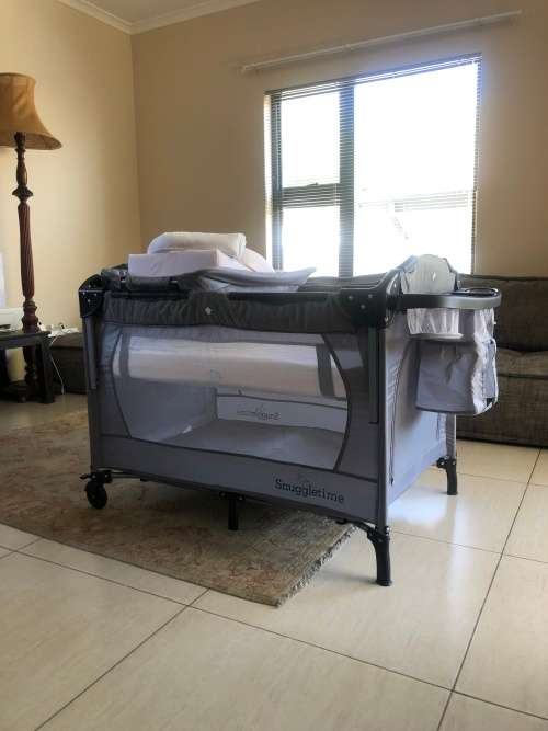 Baby Camp Cot (Grey)