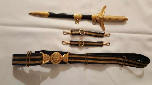 SAAF Ceremonial Dagger C/W Scabbard & Belt