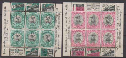1936 ½d & 1d JIPEX sheet set in MNH / LMM-condition