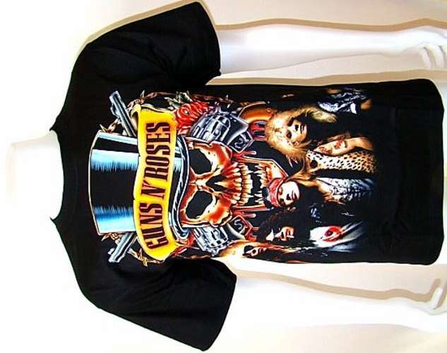 GUNS'N' ROSES T-SHIRT BLACK SIZES M L XL + 2XL * NEW ! r192