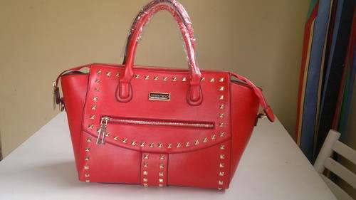Ladies stylish red designer handbag