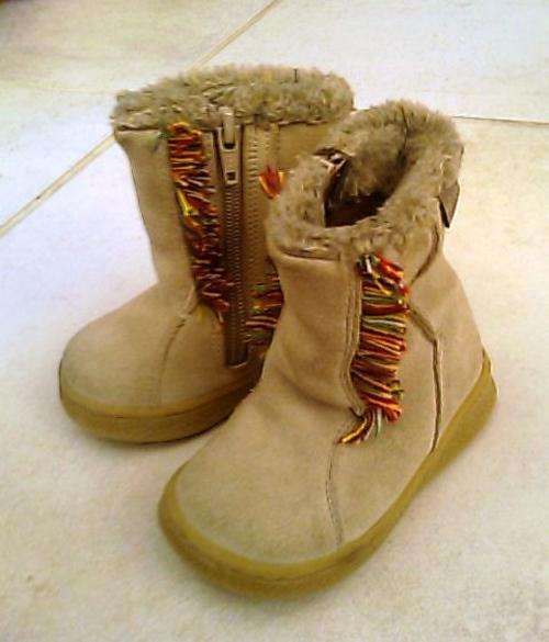 Woolworths AWESOME Baby Girls Leather Upper Walkmates Boots - Size 4 - VERY CUTE - Worn once