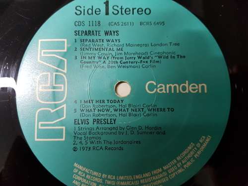 Elvis - Separate ways